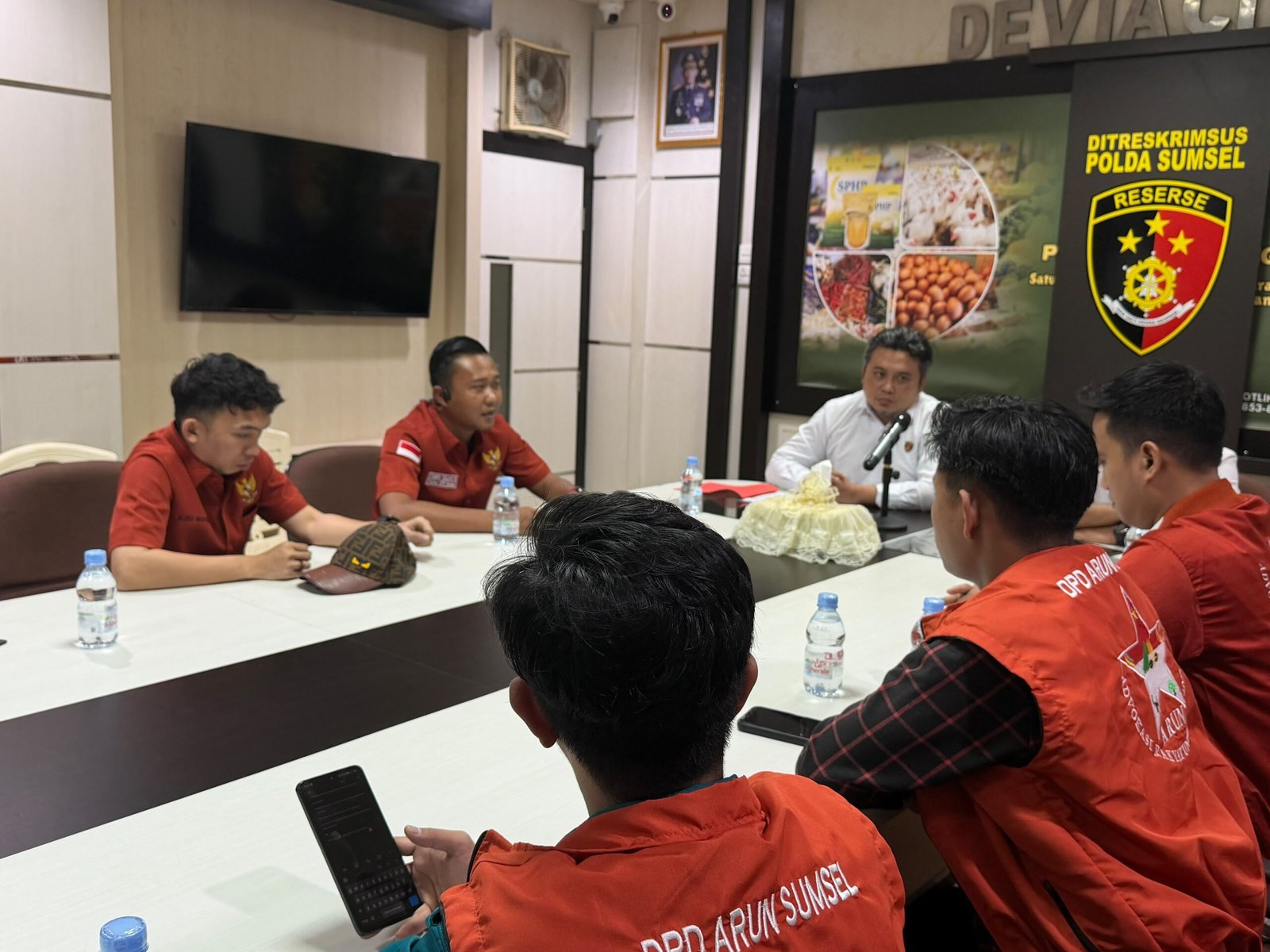 ARUN Sumsel Bahas Penanganan Karhutla Bersama Ditreskrimsus Polda Sumsel