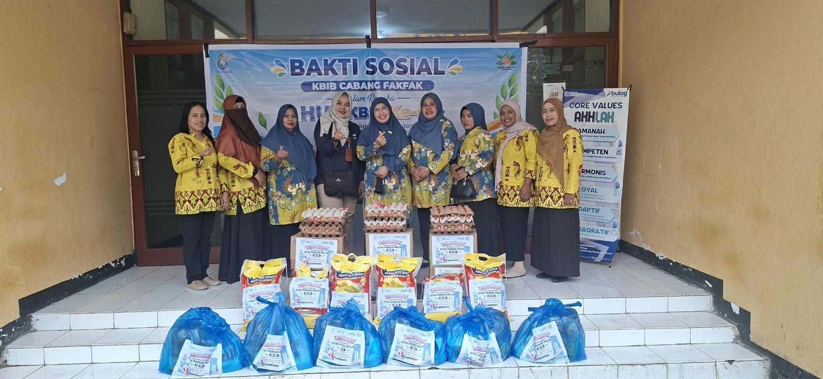 HUT KBIB Jadi Momentum Berbagi, KBIB Cabang Fakfak Hadirkan Kepedulian bagi Masyarakat