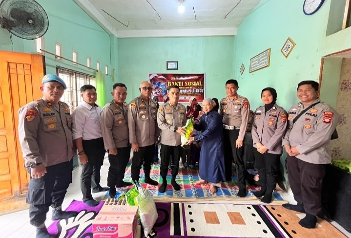 HUT ke-75 Humas Polri, Kapolres OKU Selatan Salurkan Santunan ke Panti Asuhan
