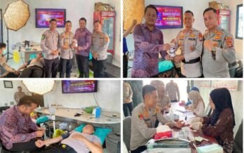 Sambut HUT ke-75 Humas Polri, Polres OKU Selatan Gelar Aksi Donor Darah