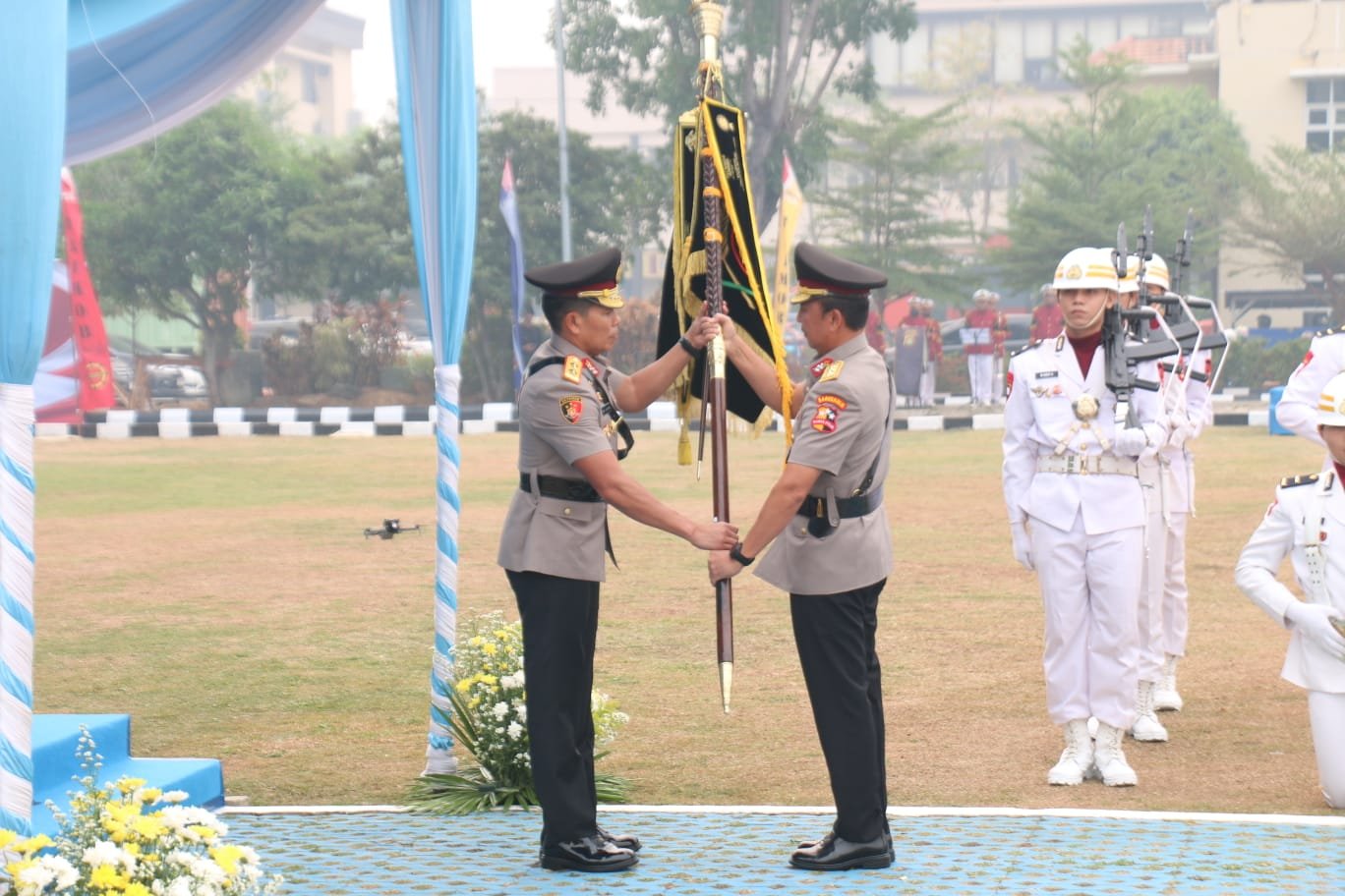 Terima Pataka Atidhira Wirabakti, Kapolda Sumsel Rony Samtana Tegaskan Komitmen Polri Humanis