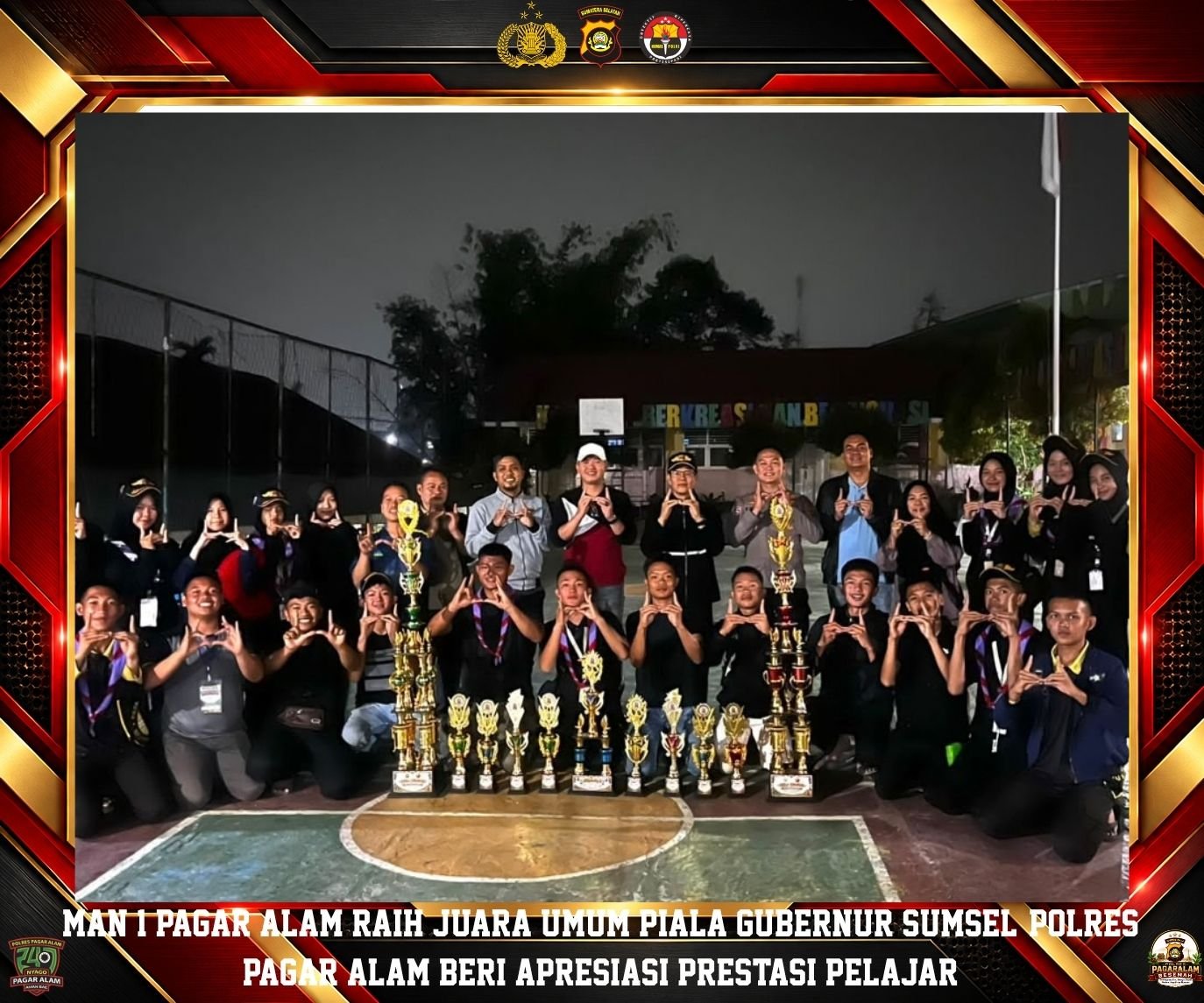 MAN 1 Pagar Alam Sabet Juara Umum Putra dan Putri, Bawa Pulang Piala Bergilir Gubernur Sumsel