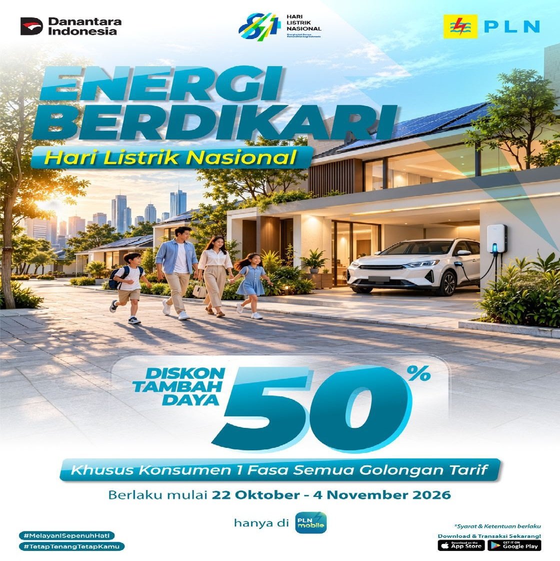 Diskon Tambah Daya PLN 50 Persen Berlaku hingga 4 November 2026, Ini Syaratnya