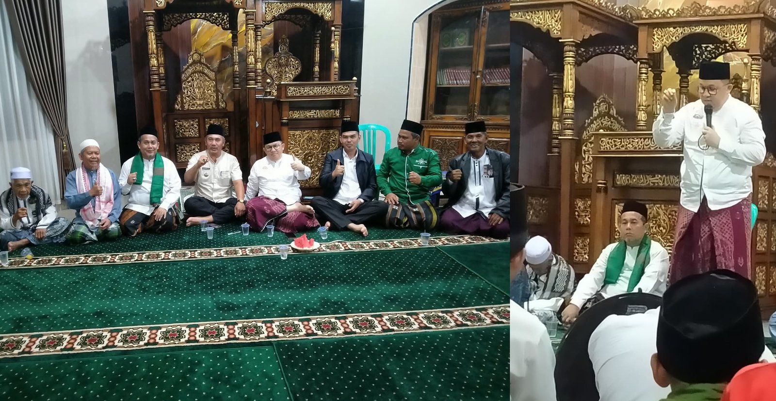 K.H. Hendra Zainudin Al Qodiry Berikan Ijazah Thoriqoh Qodariyah dalam Peringatan Maulid Nabi di Pagaralam
