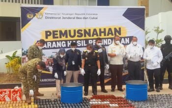 Bea Cukai Sumbagtim Musnahkan Rokok Ilegal, Nilai Barang Capai Rp40,3 Miliar