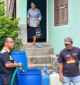 Warga Lusiperi Kesulitan Air Bersih, PUPR2KP Fakfak Bergerak