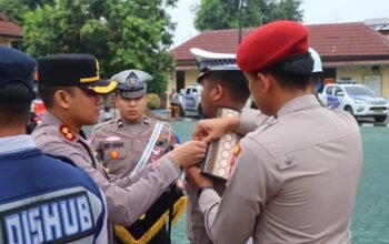 Kapolres OKU Timur Pimpin Apel Gelar Pasukan Operasi Patuh Musi 2026