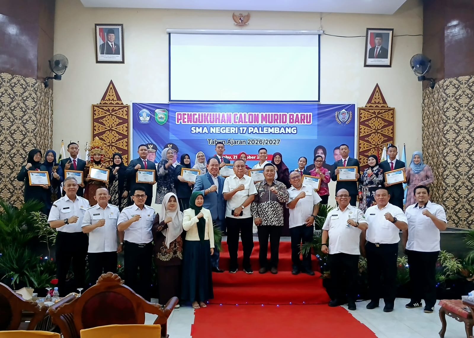 SMAN 17 Palembang Siapkan Generasi Unggul, 400 Siswa Baru Dikukuhkan